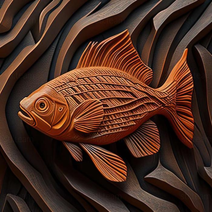 3D модель Найди рыбу данио (STL)